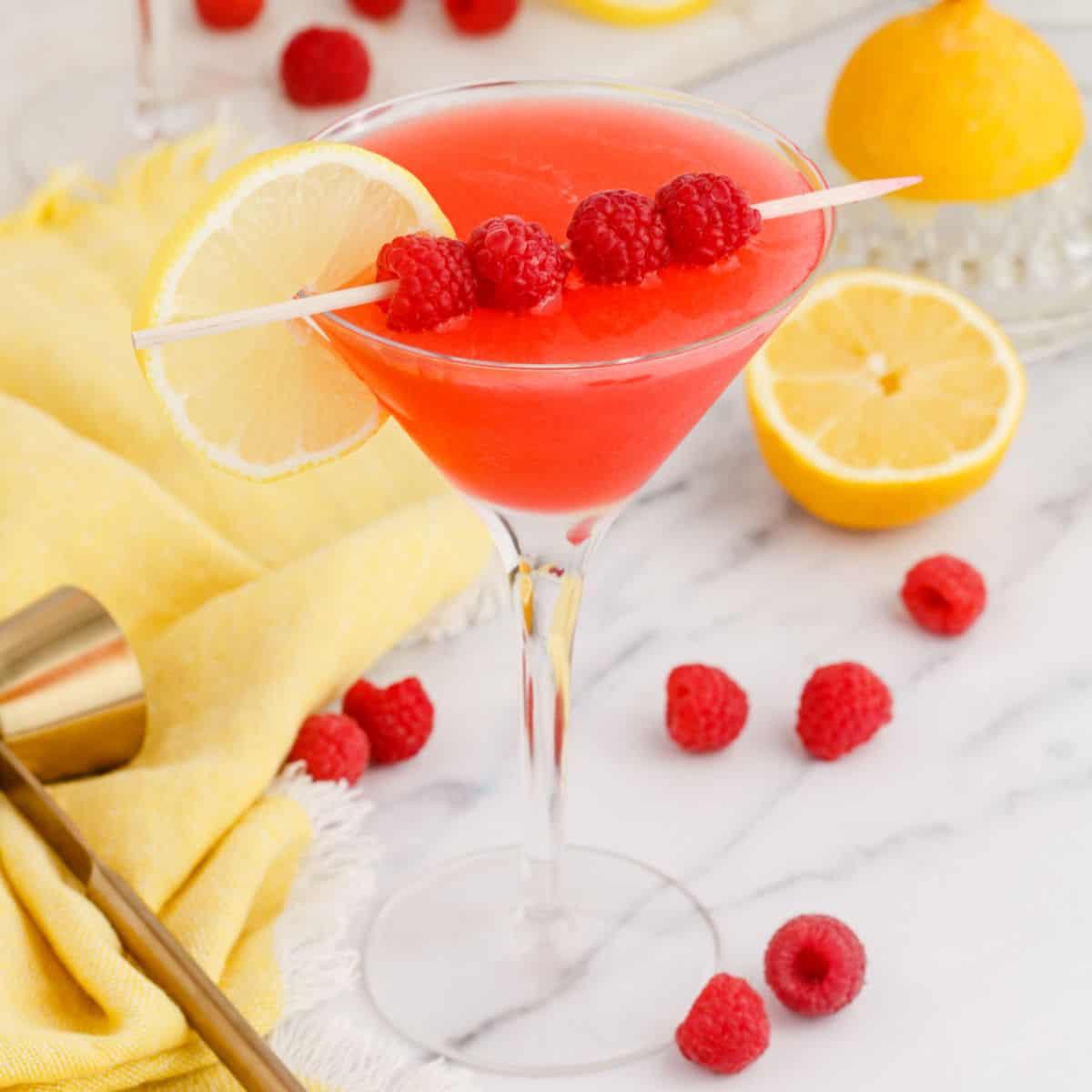 Raspberry Lemon Martini